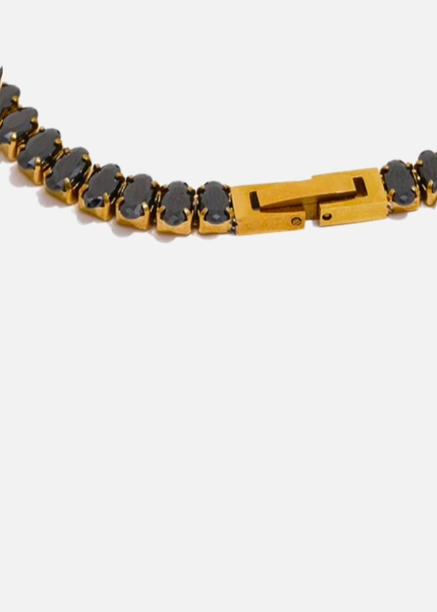 18k Gold Plated Tennis Necklace CERTÍ x LEMONLUNAR Lemon Lunar UK clothes
