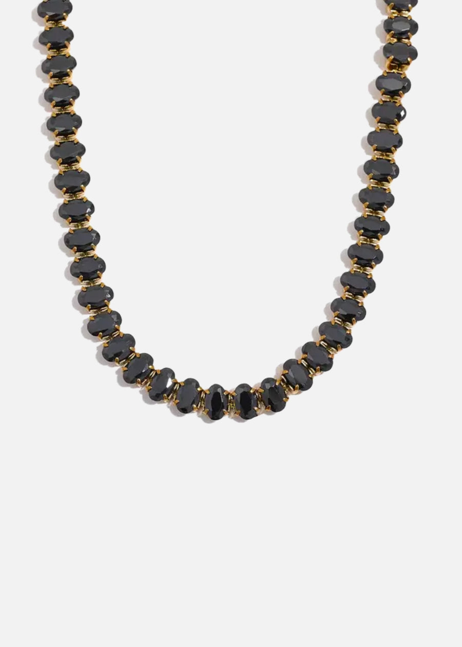 18k Gold Plated Tennis Necklace CERTÍ x LEMONLUNAR Lemon Lunar UK clothes