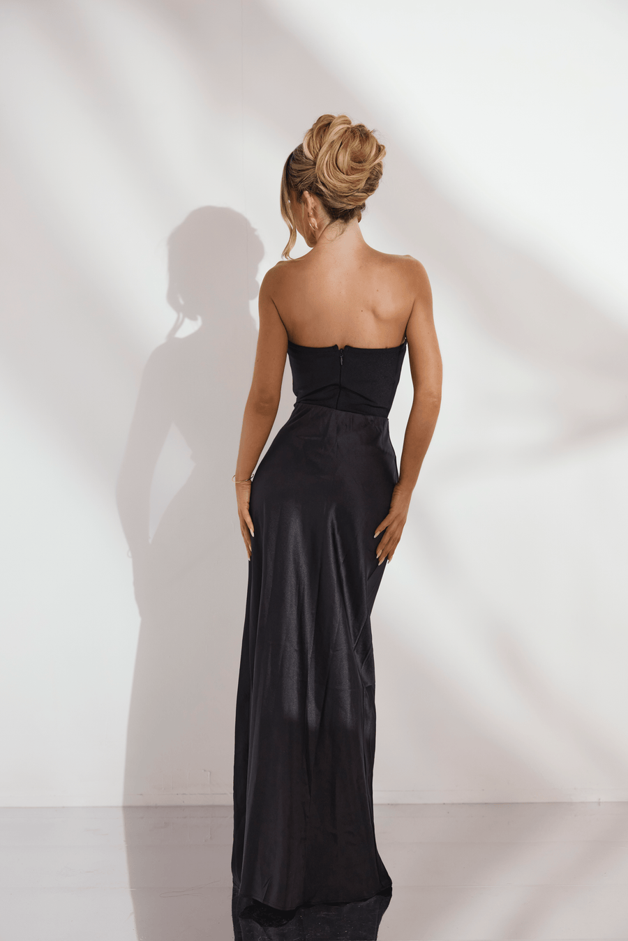THE SATIN MAXI SKIRT LemonLunar 