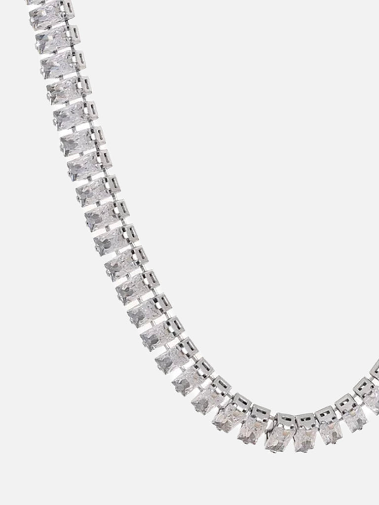 Silver 316L Stainless Steel Tennis Necklace CERTÍ x LEMONLUNAR Lemon Lunar UK clothes