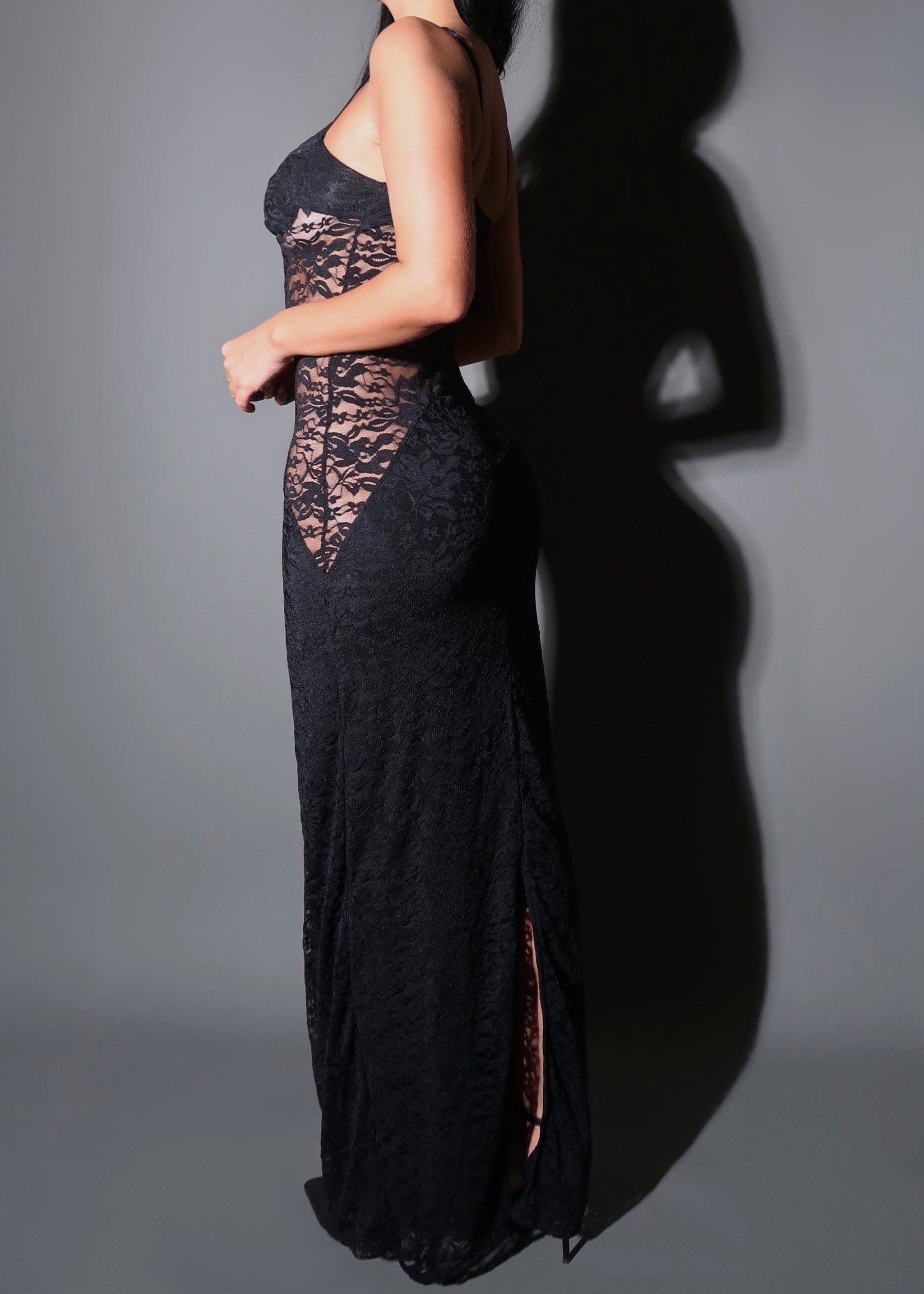 chinese dress ladies THE LINA LACE MAXI DRESS – LEMONLUNAR