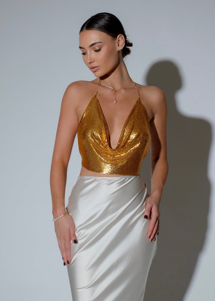 THE EMBER TOP GOLD LemonLunar clothes