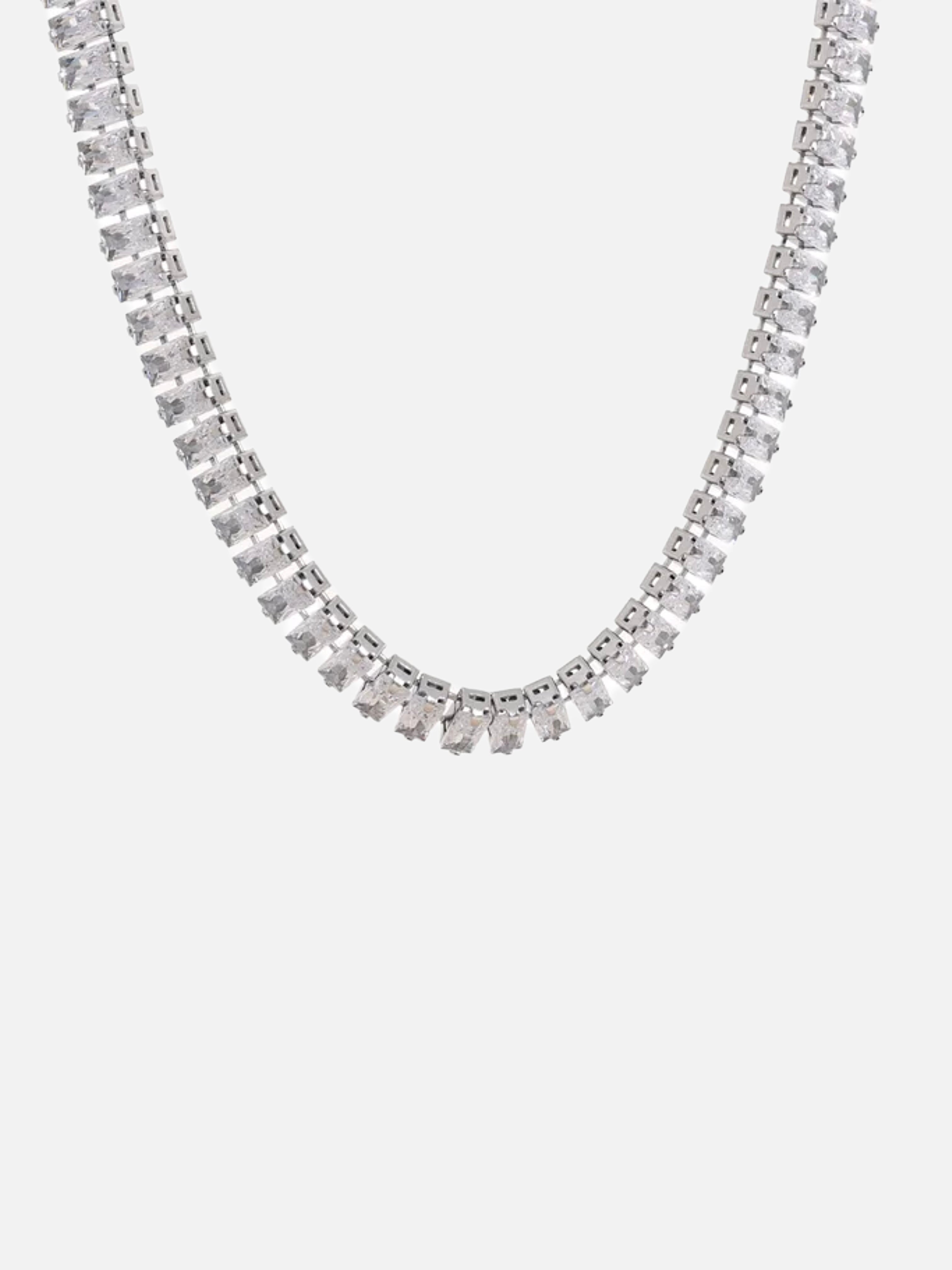 Stainless Steel Tennis Necklace CERTÍ x LEMONLUNAR