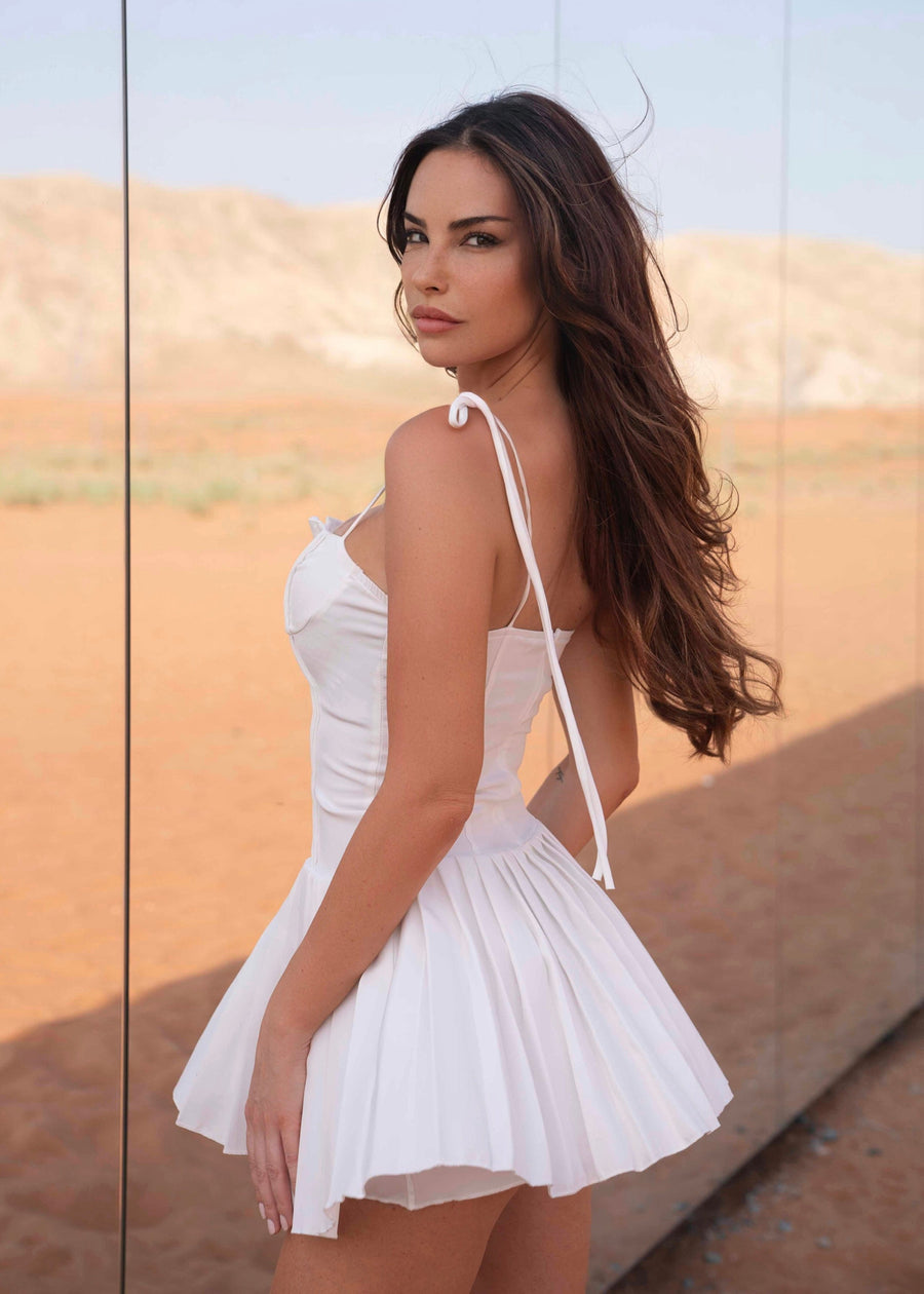 THE AFIA CORSET MINI DRESS LemonLunar 