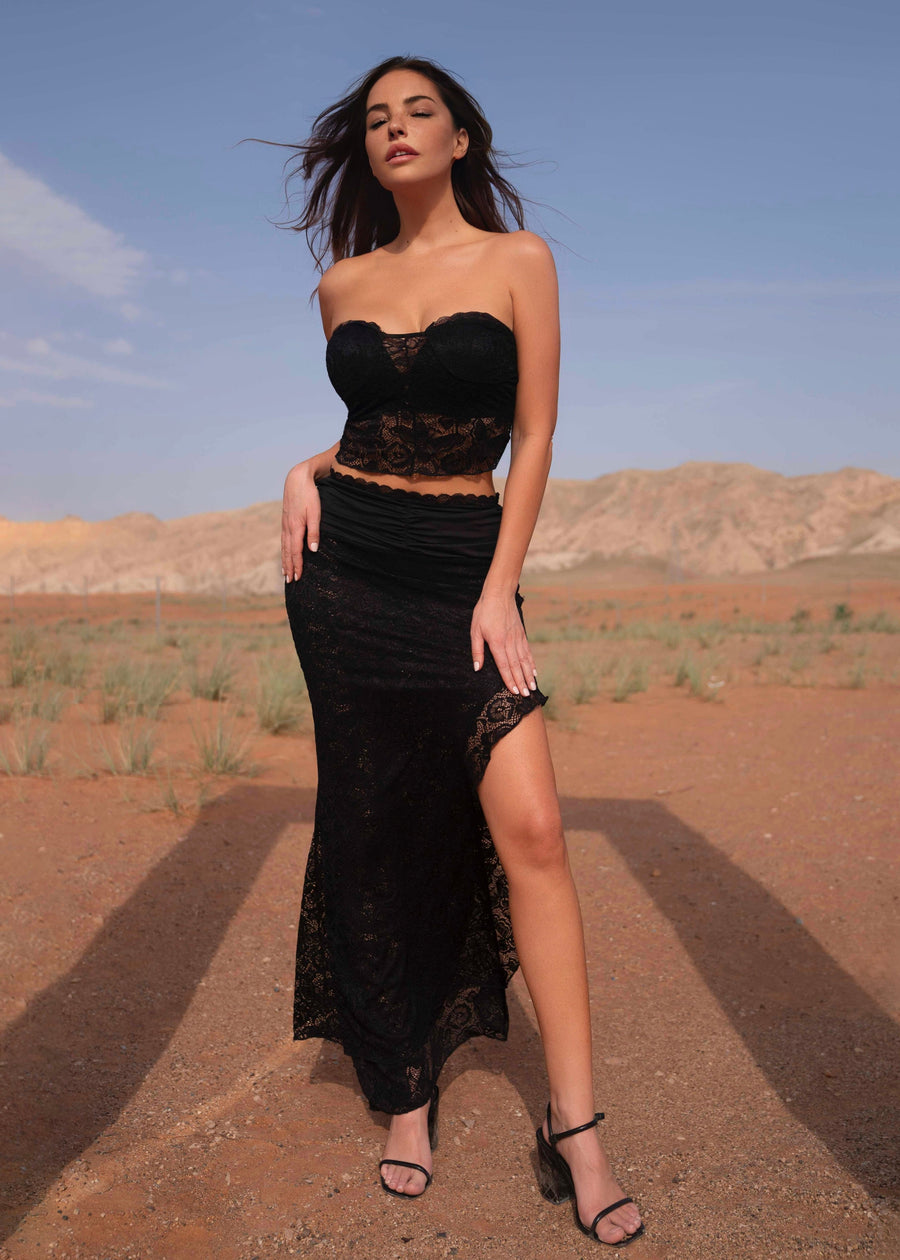 THE REI LACE MAXI SET LemonLunar clothes