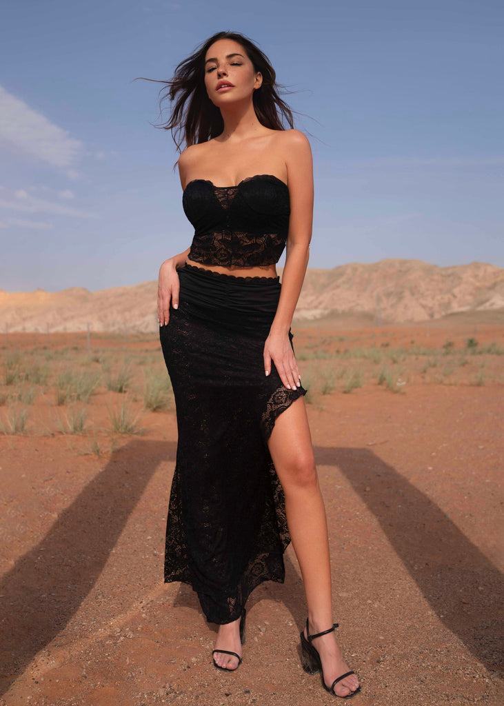THE REI LACE MAXI SET LemonLunar clothes