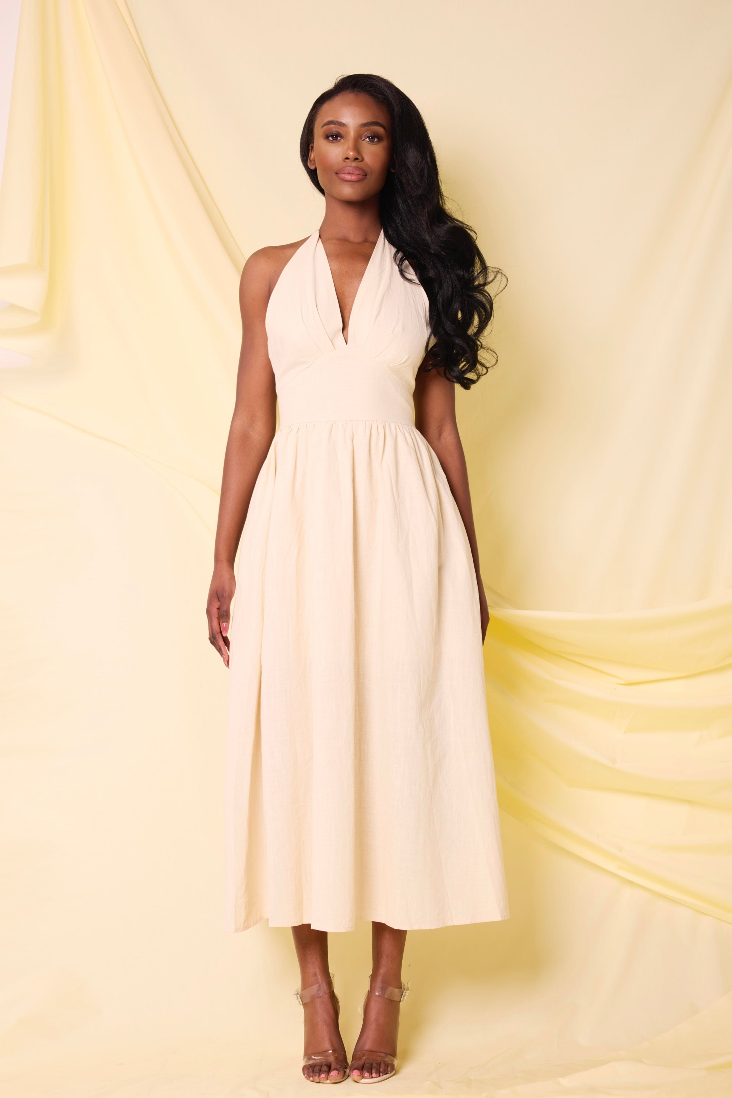 LYRA FLOATY MIDI DRESS