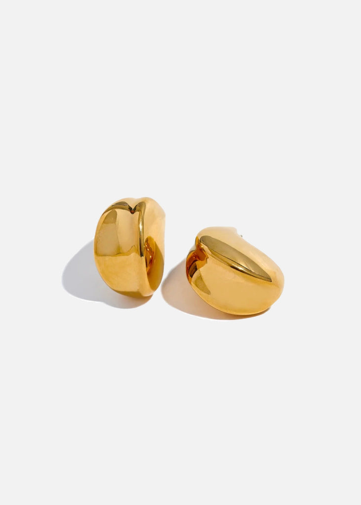 18k Gold Plated Chunky Earrings Lemon Lunar UK clothes
