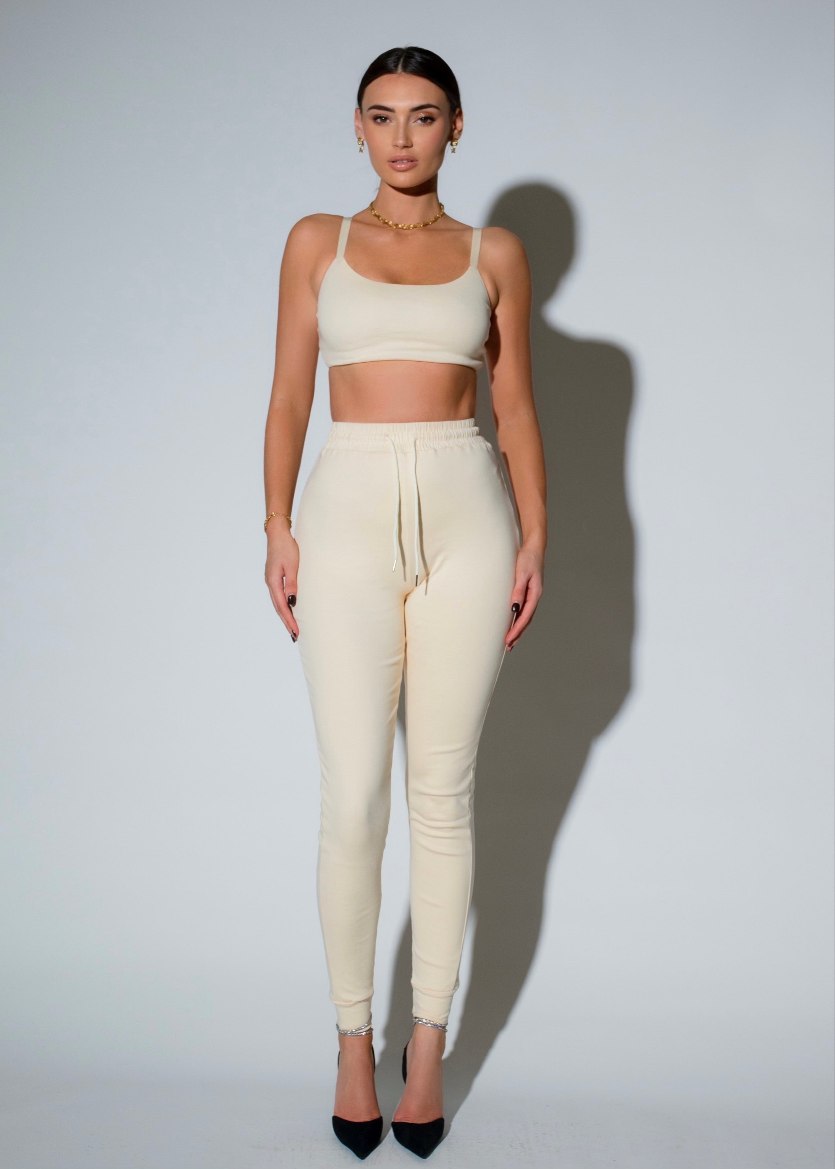 Beige Tracksuit Set