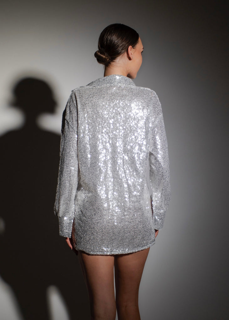 THE NIYA SEQUIN BLAZER LemonLunar clothes
