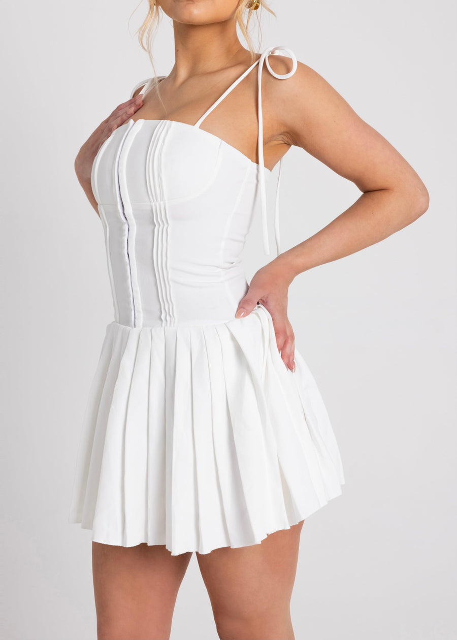 THE AFIA CORSET MINI DRESS LemonLunar 