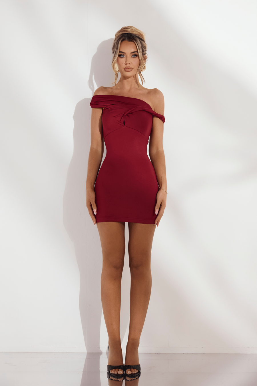 THE CASSI BURGUNDY DRESS LemonLunar clothes