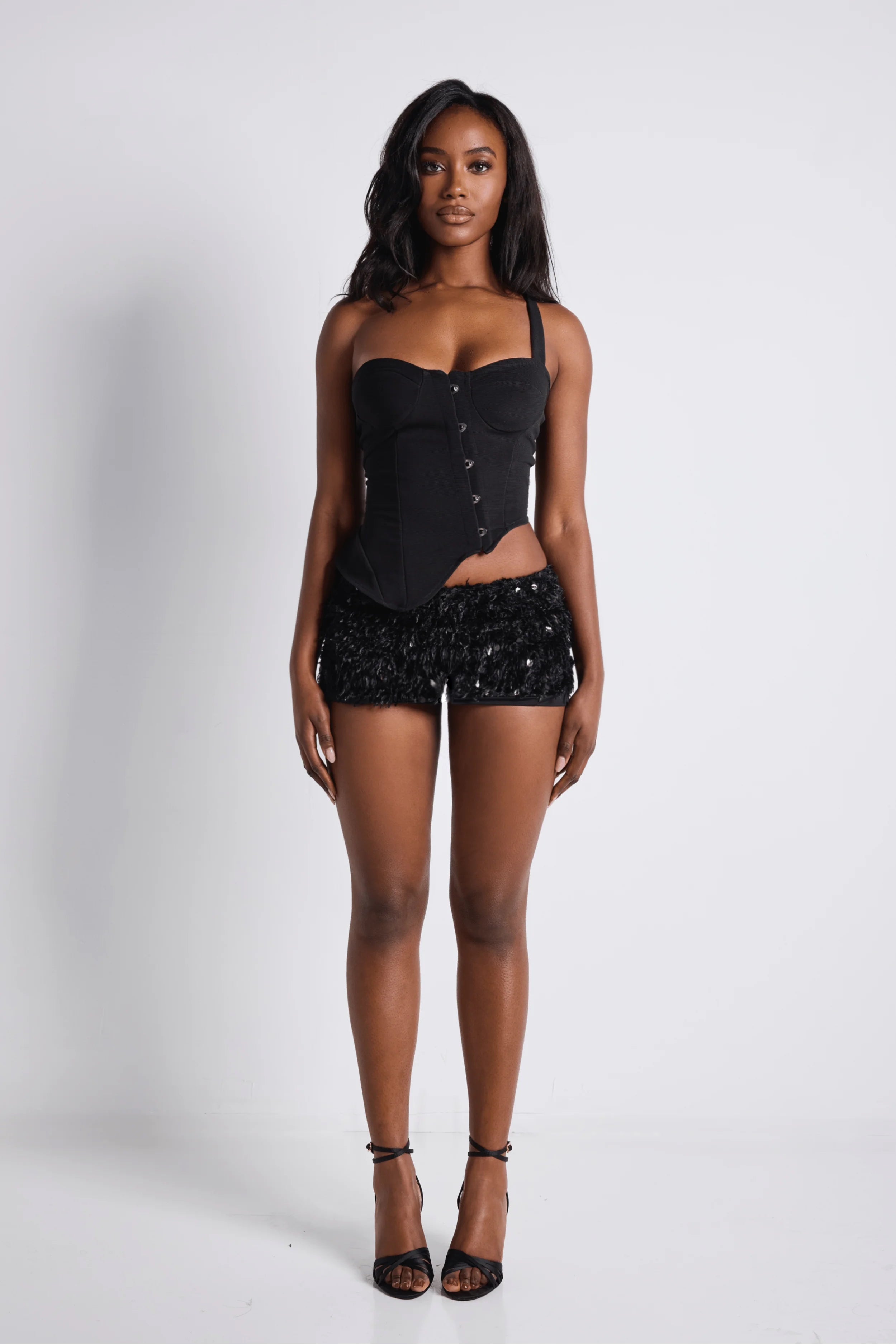 ANEYAH SEQUIN SHORTS