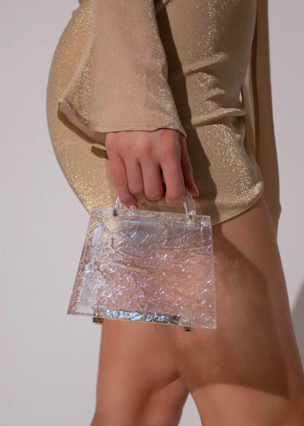 THE CLEAR SQUARE CLUTCH LemonLunar 