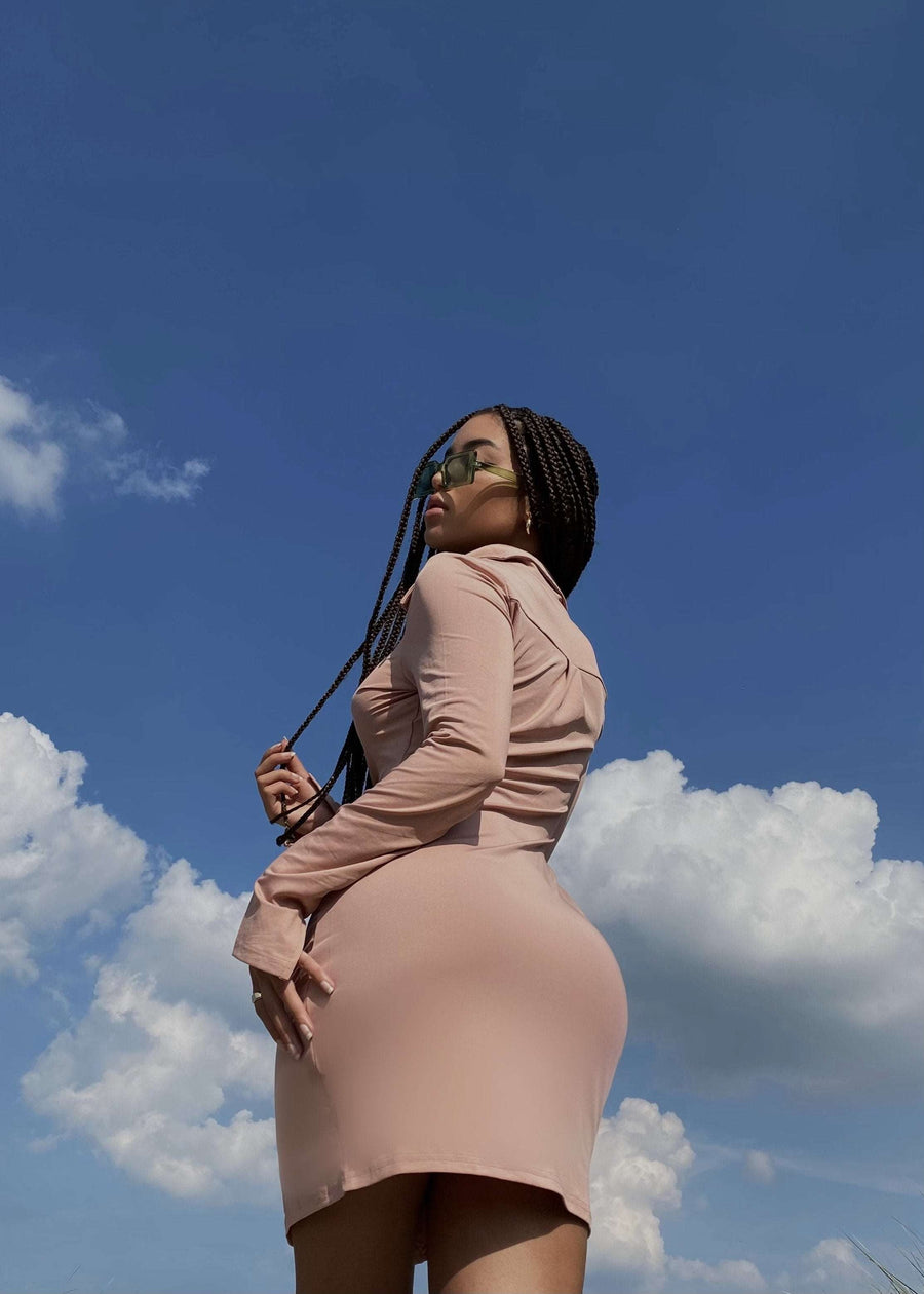 THE BLUSH PINK SHIRT DRESS LemonLunar clothes