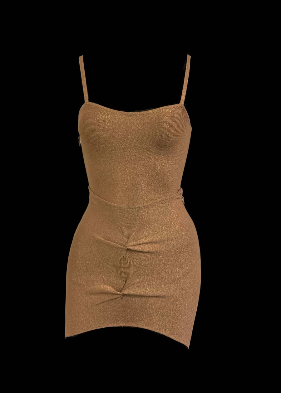 THE ADARA GLITTER BANDAGE TWO PIECE LemonLunar clothes