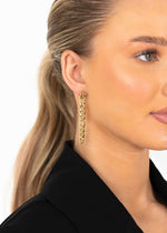 Load image into Gallery viewer, 14k Gold Plated Chain Earrings Lemon Lunar UK clothes
