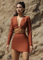 Load image into Gallery viewer, The Brianna Glitter Detail Bandage Two Piece LemonLunar clothes
