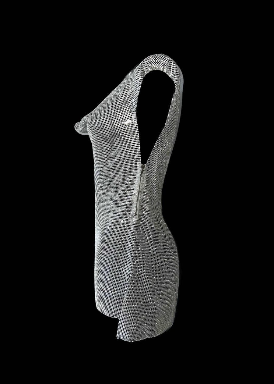 THE CHRISSY DIAMANTE DRESS SILVER LemonLunar clothes