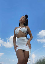 Load image into Gallery viewer, THE BRYNN WHITE TWO PIECE LemonLunar Dresses
