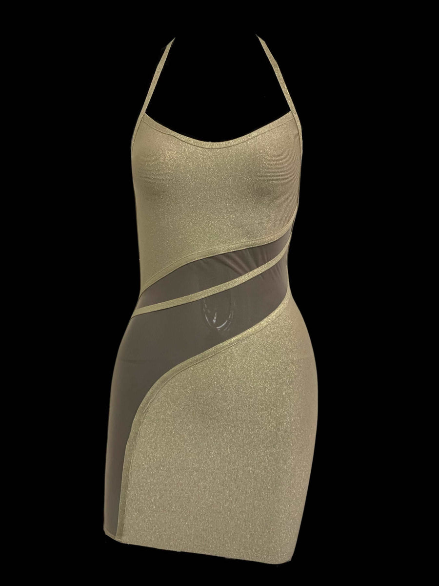 THE BRI BANDAGE GLITTER DRESS LemonLunar clothes