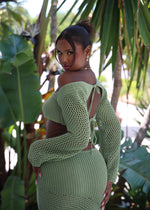 Load image into Gallery viewer, THE GREEN CROCHET TWO PIECE LemonLunar 
