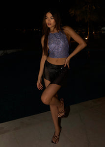 THE ZOE DIAMANTE TOP BLUE LemonLunar clothes