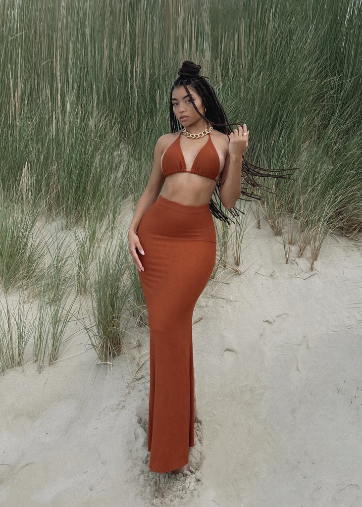 THE LUCA BROWN MAXI SET LemonLunar clothes