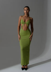 THE KY LEMONLUNAR MAXI DRESS GREEN LemonLunar Dresses