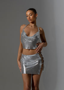 THE SILVER CHAINMAIL TWO PIECE LemonLunar clothes