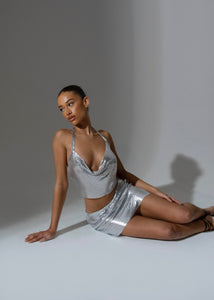 THE SILVER CHAINMAIL TWO PIECE LemonLunar clothes