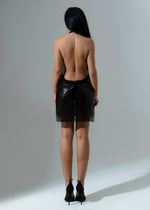 Load image into Gallery viewer, The Kenny Chainmail Dress Black LemonLunar clothes

